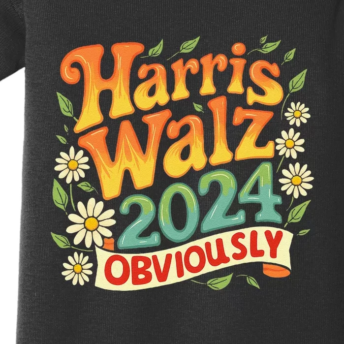 Harris Walz 2024 Obviously Support Kamala Kamala Harris 2024 Baby Bodysuit