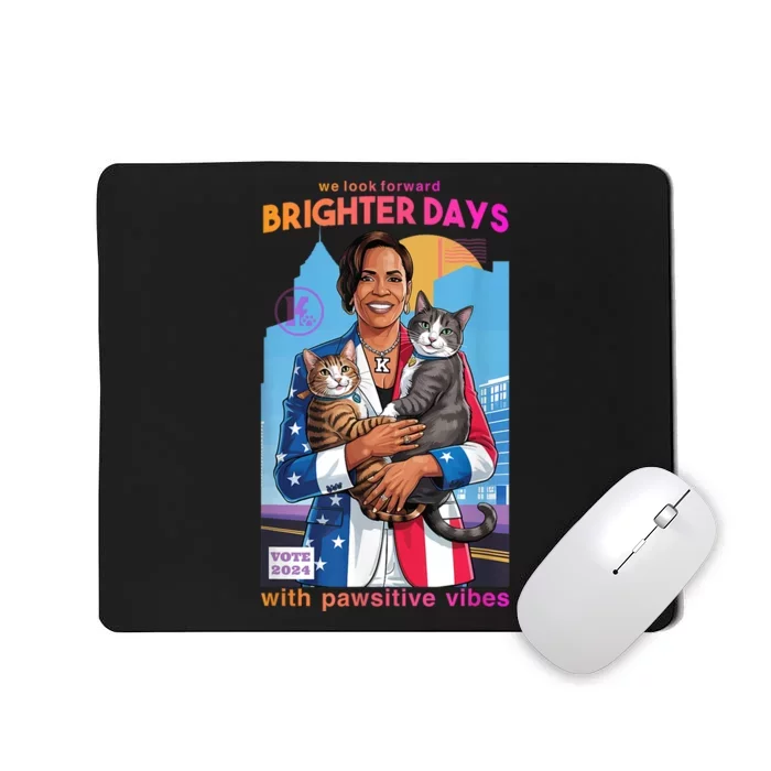 Harris Walz 2024 Support Cats For Kamala Mousepad