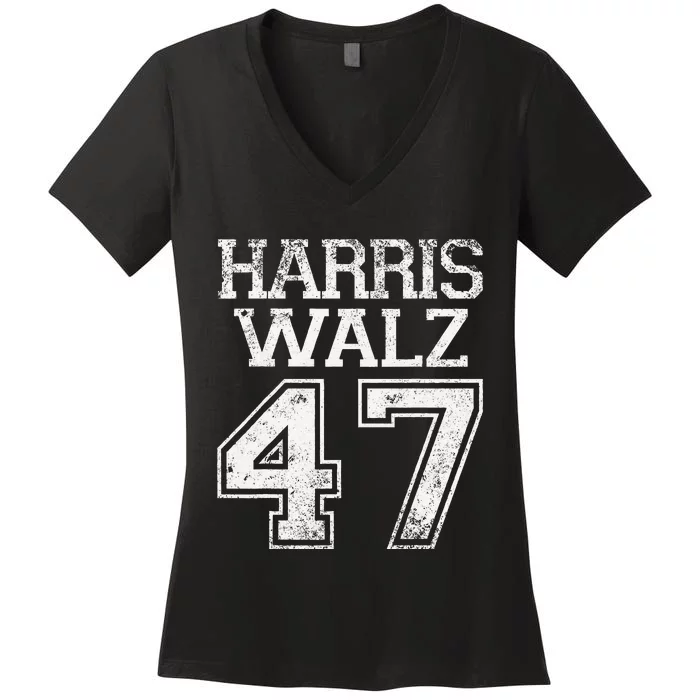 Harris Walz 24 Women's V-Neck T-Shirt