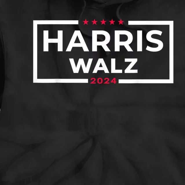 Harris Walz 2024 Tim Walz Kamala Harris Usa Election Apparel Tie Dye Hoodie