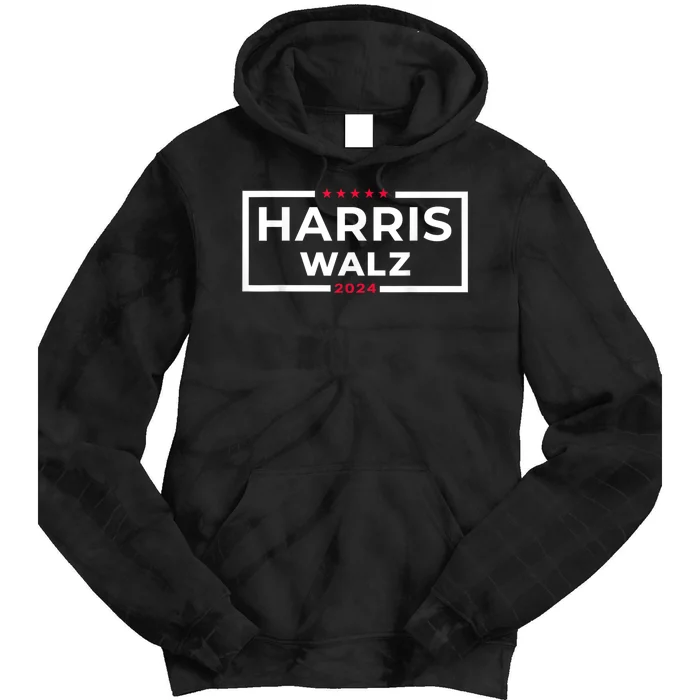 Harris Walz 2024 Tim Walz Kamala Harris Usa Election Apparel Tie Dye Hoodie