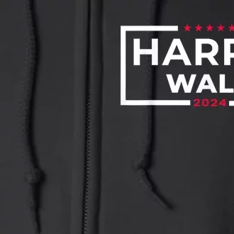 Harris Walz 2024 Tim Walz Kamala Harris Usa Election Apparel Full Zip Hoodie