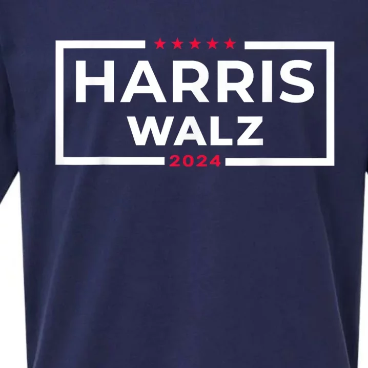 Harris Walz 2024 Tim Walz Kamala Harris Usa Election Apparel Sueded Cloud Jersey T-Shirt