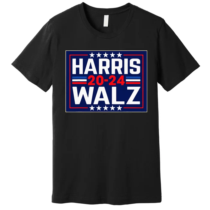 Harris Walz 2024 Election Kamala Harris Tim Waltz 2024 Premium T-Shirt