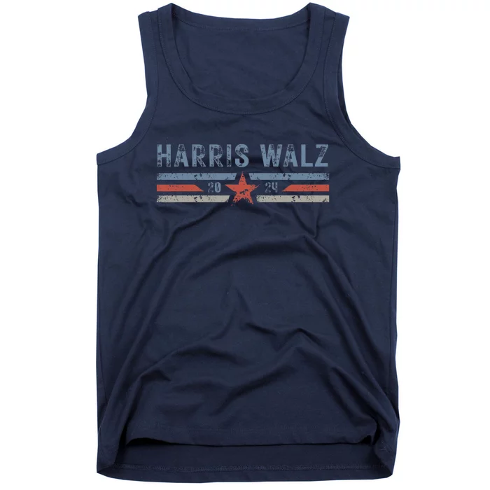 Harris Waltz 2024 Election Kamala Harris Tim Waltz 2024 Vintage Design Tank Top