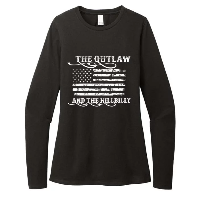 Harris Walz 2024 The Outlaw And The Hillbilly Trump 2024 Women Gift Womens CVC Long Sleeve Shirt