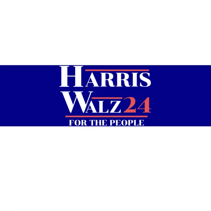 Harris Walz 24 For The People Presidential Election Gift Bumper Sticker