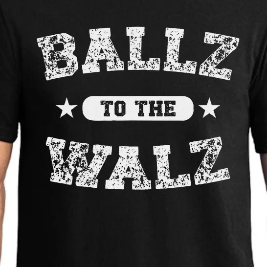 Harris Walz 2024 Ballz To The Walz Tim Walz Kamala Harris Pajama Set