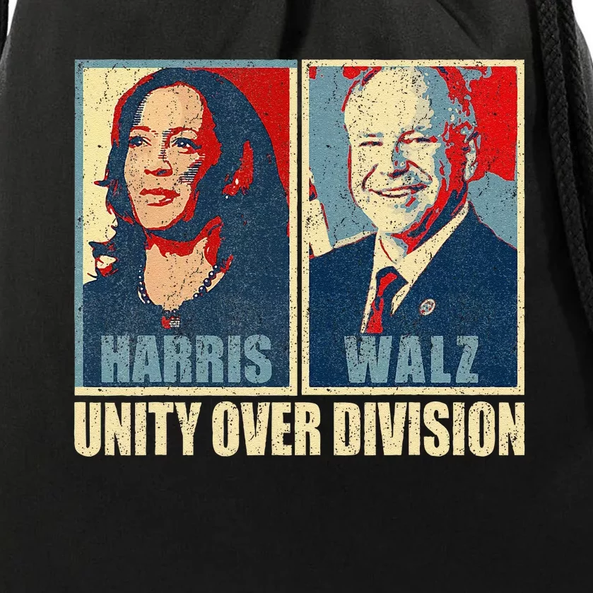 Harris Waltz 2024 Unity Over Division Drawstring Bag