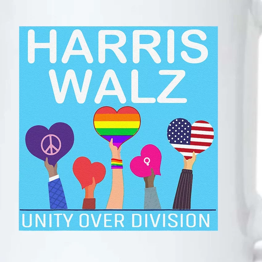 Harris Waltz 2024 Unity Over Division Kamala Harris President Black Color Changing Mug