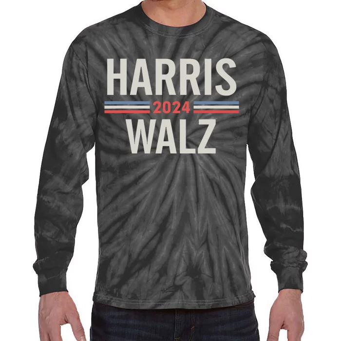 Harris Waltz 2024 Vintage Tie-Dye Long Sleeve Shirt