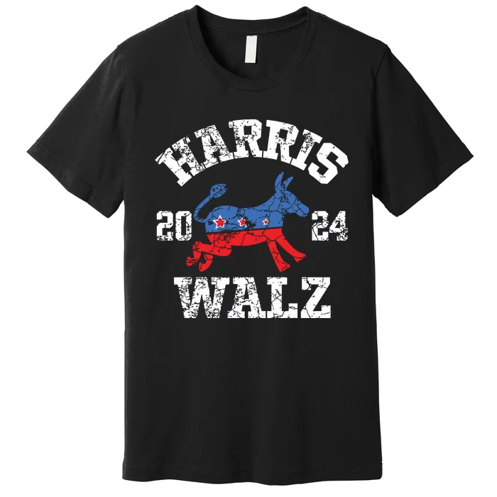 Harris Waltz 2024 Election Kamala Harris Tim Waltz 2024 Premium T-Shirt