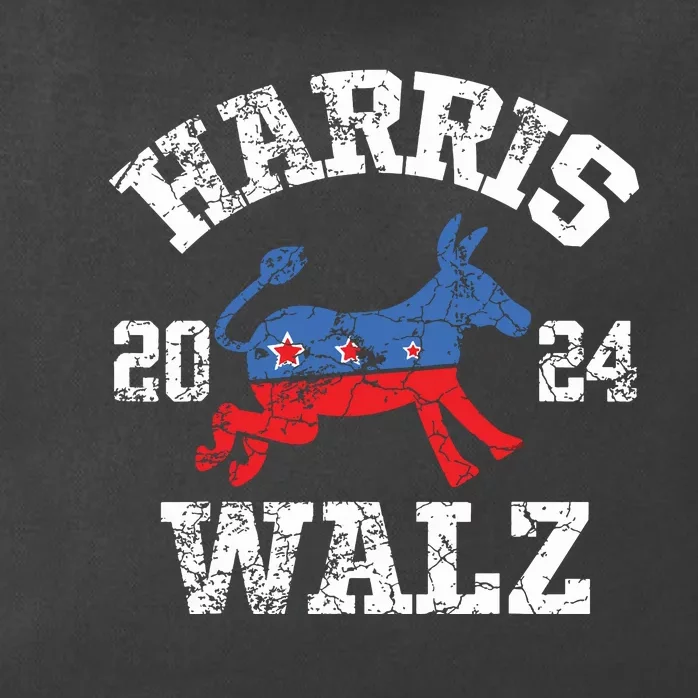 Harris Waltz 2024 Election Kamala Harris Tim Waltz 2024 Zip Tote Bag