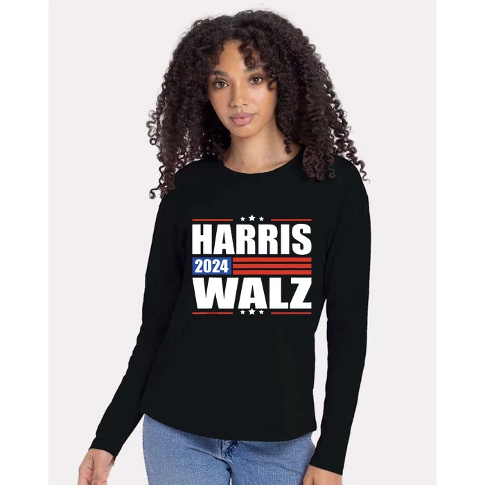 Harris Waltz 2024 Kamala Harris Tim Waltz 2024 Womens Cotton Relaxed Long Sleeve T-Shirt