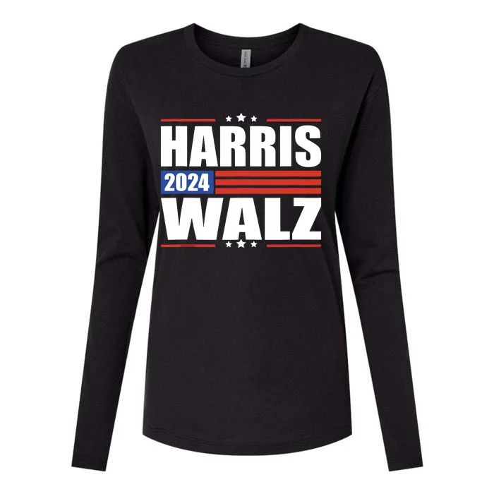 Harris Waltz 2024 Kamala Harris Tim Waltz 2024 Womens Cotton Relaxed Long Sleeve T-Shirt