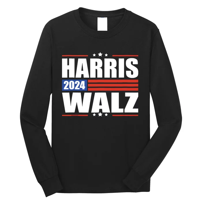 Harris Waltz 2024 Kamala Harris Tim Waltz 2024 Long Sleeve Shirt