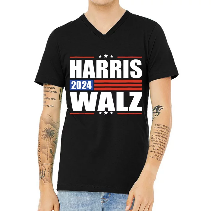 Harris Waltz 2024 Kamala Harris Tim Waltz 2024 V-Neck T-Shirt