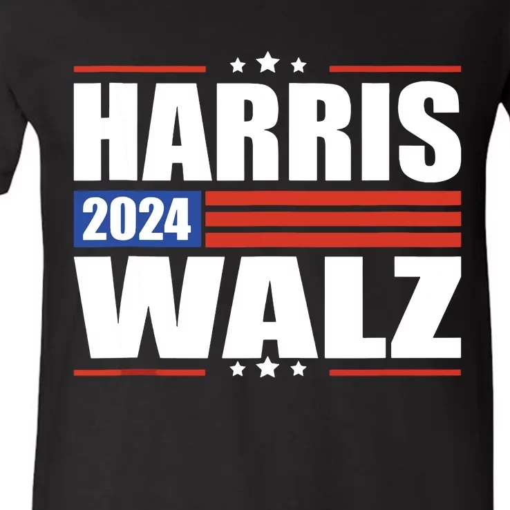 Harris Waltz 2024 Kamala Harris Tim Waltz 2024 V-Neck T-Shirt