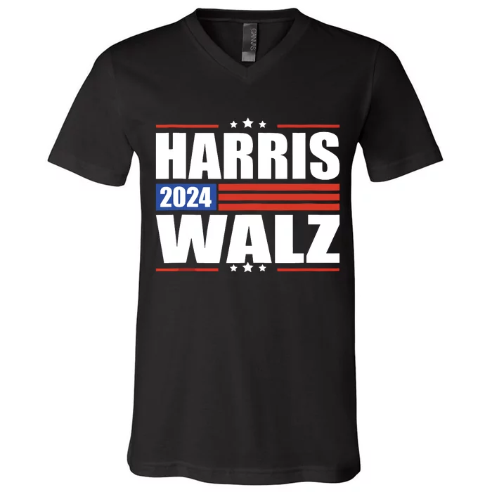 Harris Waltz 2024 Kamala Harris Tim Waltz 2024 V-Neck T-Shirt