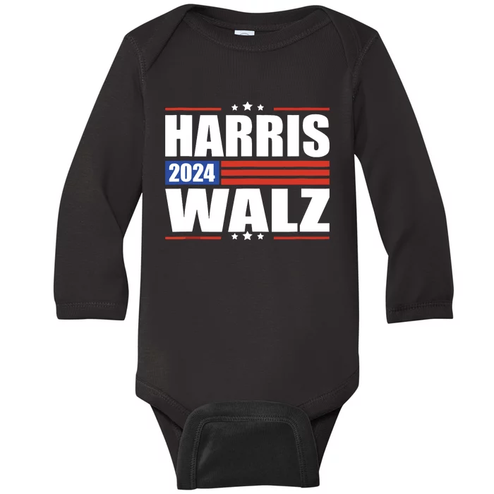 Harris Waltz 2024 Kamala Harris Tim Waltz 2024 Baby Long Sleeve Bodysuit