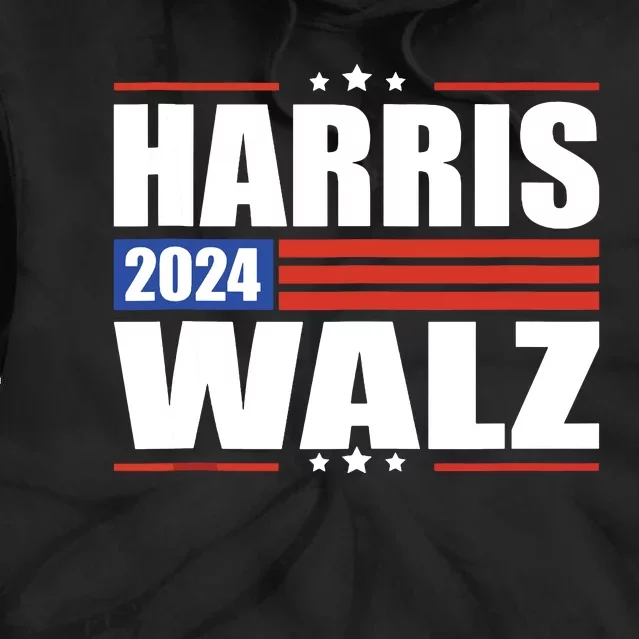 Harris Waltz 2024 Kamala Harris Tim Waltz 2024 Tie Dye Hoodie