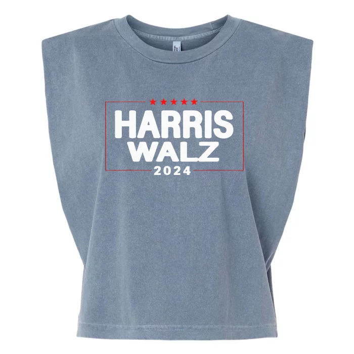 Harris Walz 2024 Vice President Vp Harris 2024 Garment-Dyed Women's Muscle Tee