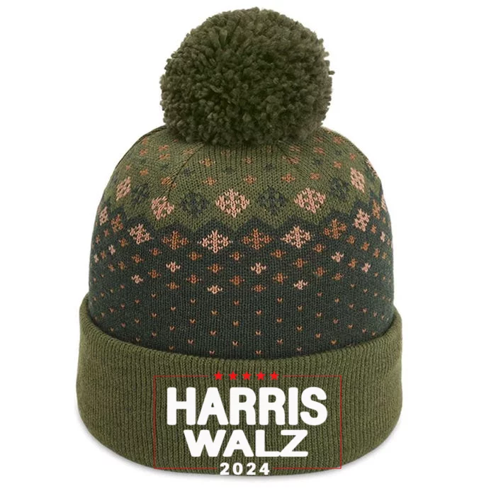 Harris Walz 2024 Vice President Vp Harris 2024 The Baniff Cuffed Pom Beanie