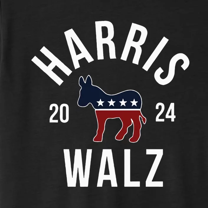 Harris Walz 2024 Vote Kamala Harris Tim Walz 24 ChromaSoft Performance T-Shirt