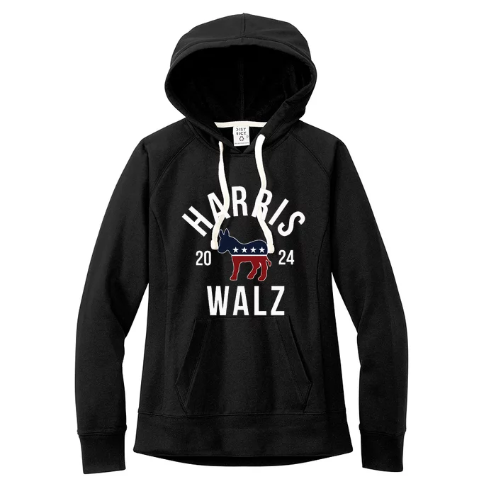 Harris Walz 2024 Vote Kamala Harris Tim Walz 24 Women's Fleece Hoodie