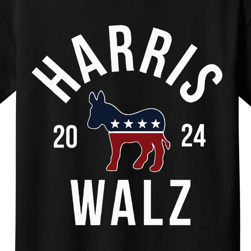 Harris Walz 2024 Vote Kamala Harris Tim Walz 24 Kids T-Shirt