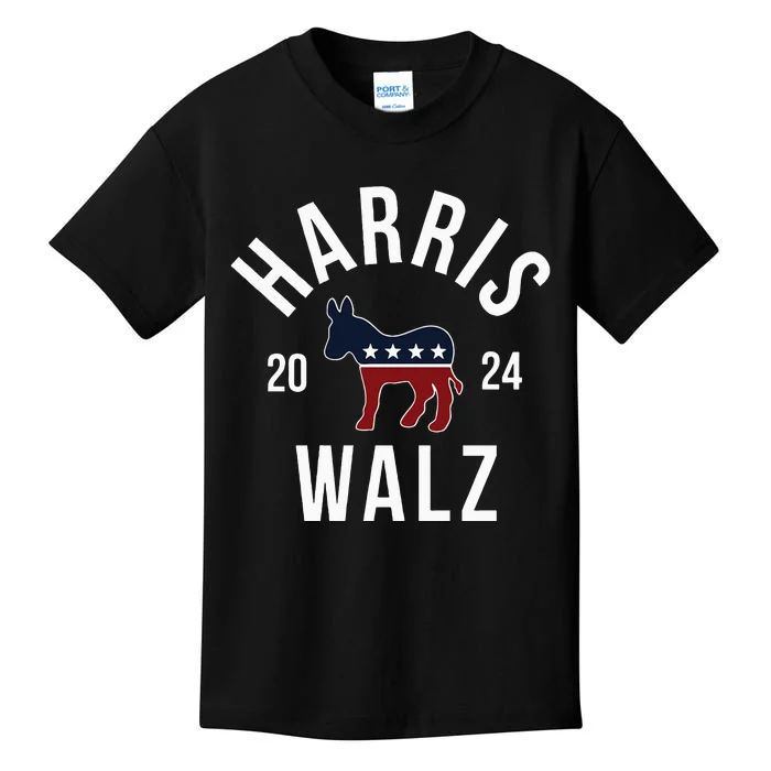 Harris Walz 2024 Vote Kamala Harris Tim Walz 24 Kids T-Shirt