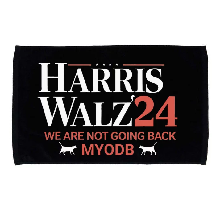 Harris Walz 2024 WeRe Not Going Back Myodb Microfiber Hand Towel