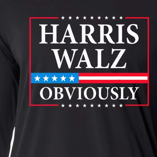 Harris Waltz 2024 Obviously Kamala Harris Tim Walz 2024 Cooling Performance Long Sleeve Crew