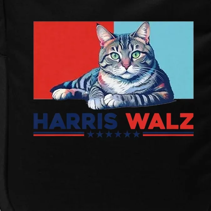 Harris Walz 2024 Funny Cat Election Kamala Harris Impact Tech Backpack