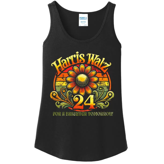 Harris Waltz 2024 Election Kamala Harris Tim Waltz 2024 Ladies Essential Tank