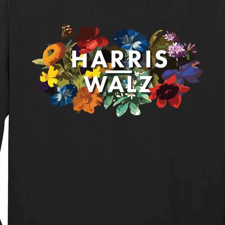 Harris Walz 2024 Floral Feminine Women Harris Waltz 2024 Long Sleeve Shirt