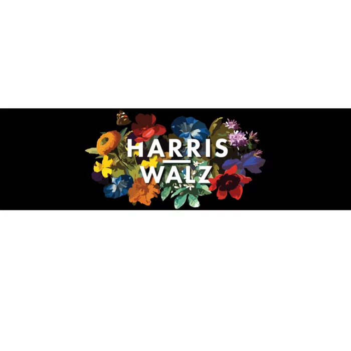 Harris Walz 2024 Floral Feminine Women Harris Waltz 2024 Bumper Sticker