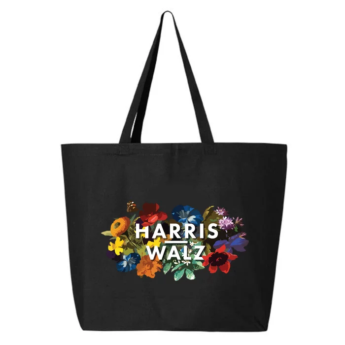 Harris Walz 2024 Floral Feminine Women Harris Waltz 2024 25L Jumbo Tote