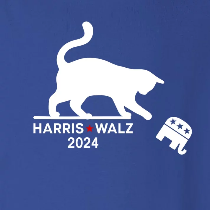 Harris Waltz 2024 Vp President Funny Cat Ladies For Kamala Gift Toddler Long Sleeve Shirt