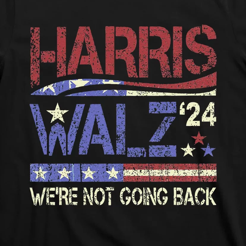 Harris Walz 2024 Kamala Harris 2024 Tim Walz 2024 Usa Flag T-Shirt