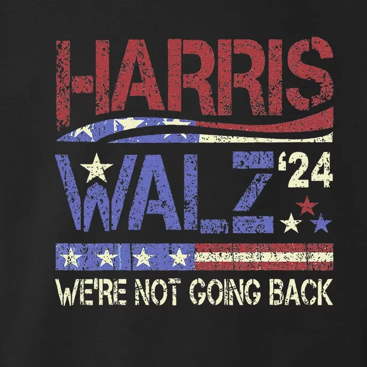 Harris Walz 2024 Kamala Harris 2024 Tim Walz 2024 Usa Flag Toddler Hoodie