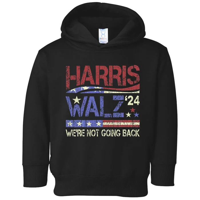 Harris Walz 2024 Kamala Harris 2024 Tim Walz 2024 Usa Flag Toddler Hoodie