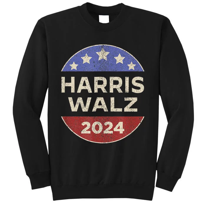 Harris Walz 2024 Kamala Harris Tim Waltz Vintage Button Sweatshirt