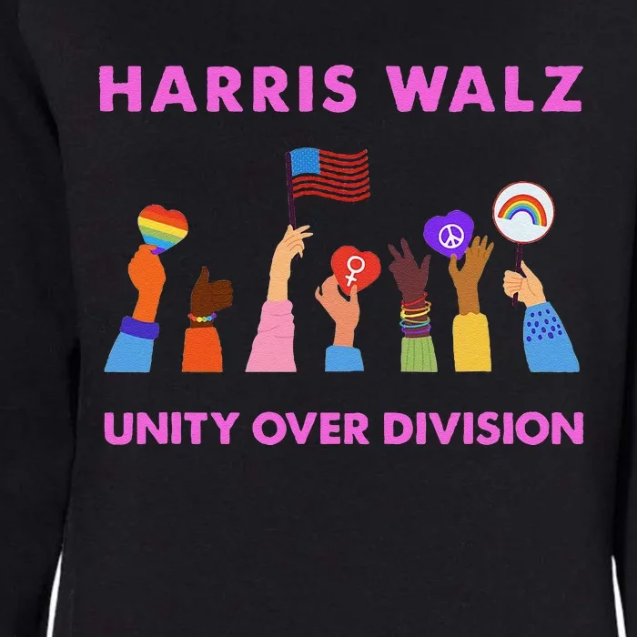 Harris Waltz 2024 Unity Over Division Womens California Wash Sweatshirt