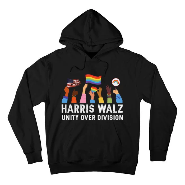 Harris Waltz 2024 Unity Over Division Tall Hoodie