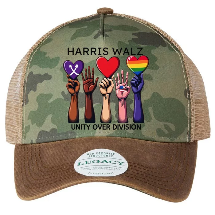 Harris Waltz 2024 Unity Over Division Legacy Tie Dye Trucker Hat