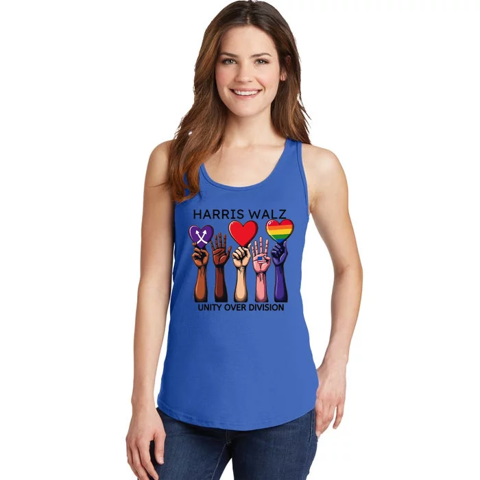 Harris Waltz 2024 Unity Over Division Ladies Essential Tank