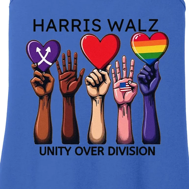 Harris Waltz 2024 Unity Over Division Ladies Essential Tank