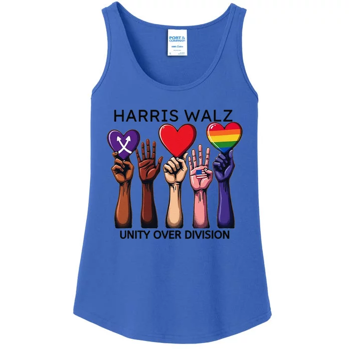 Harris Waltz 2024 Unity Over Division Ladies Essential Tank