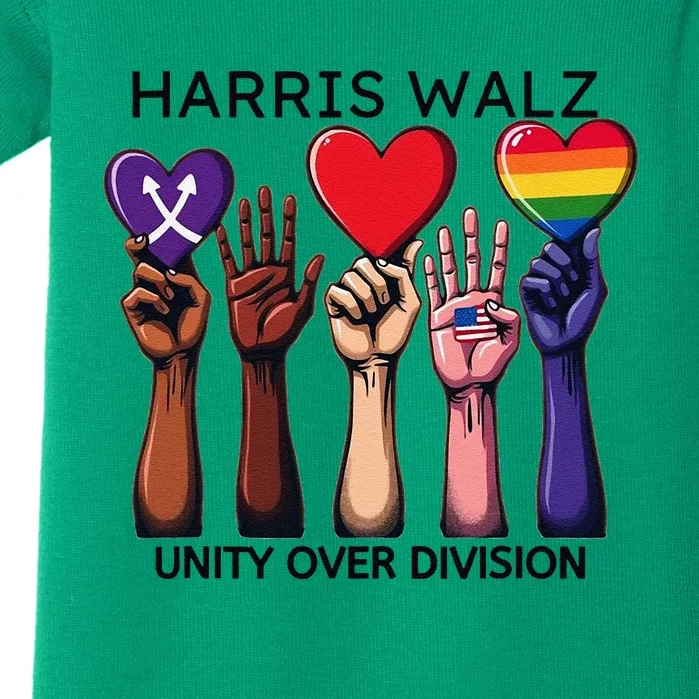 Harris Waltz 2024 Unity Over Division Baby Bodysuit